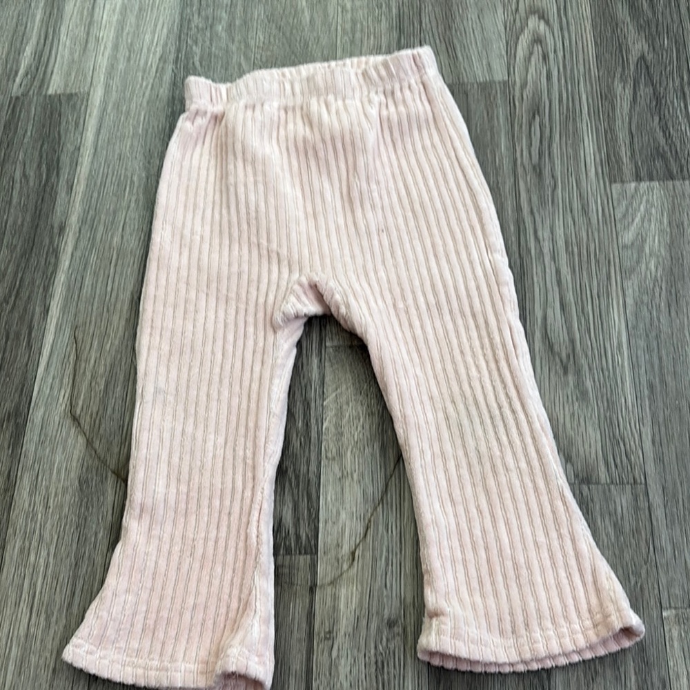 Pink Ribbed Baby Pants